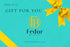 Fedor Beauty Gift Card Image